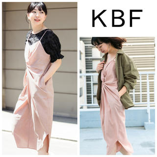 ケービーエフ(KBF)の美品★KBF＋ 2019SS ツイストデザインキャミワンピース ★(ロングワンピース/マキシワンピース)