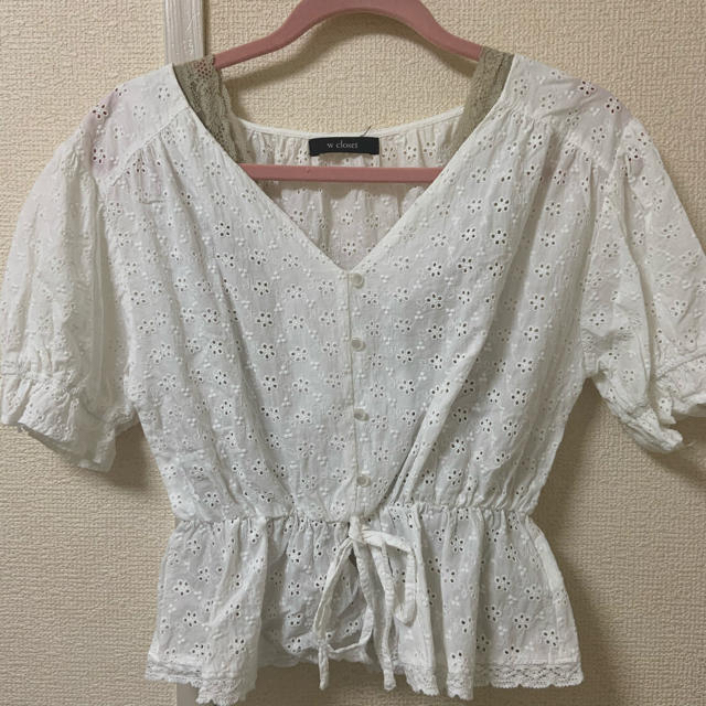 w closet(ダブルクローゼット)のwcloset ♡ レーストップス レディースのトップス(シャツ/ブラウス(半袖/袖なし))の商品写真