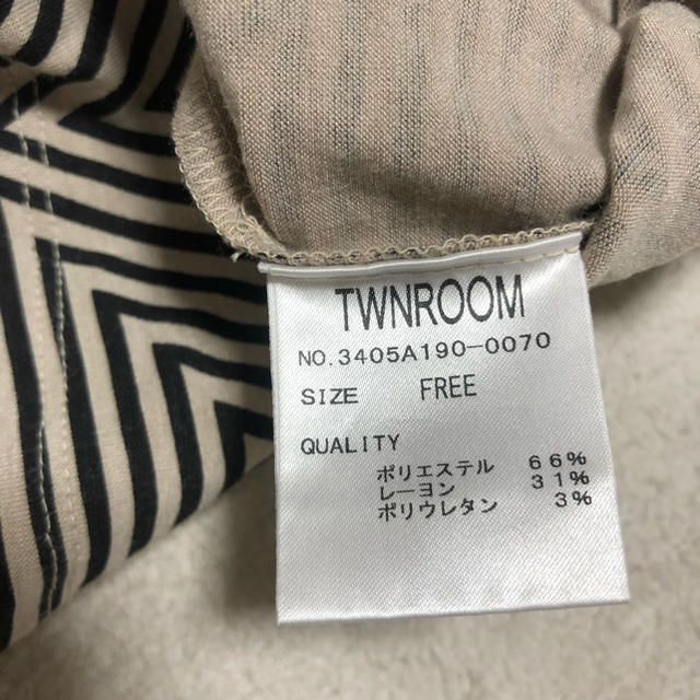 moussy(マウジー)のTWINROOMS 柄 カットソー レディースのトップス(カットソー(半袖/袖なし))の商品写真