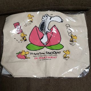 スヌーピー(SNOOPY)の岡山スヌーピー展限定　トートバッグ(キャラクターグッズ)