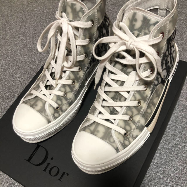 限定品定番】 Dior - 新作正規 DIOR OBLIQUE B23 ハイカットスニーカー