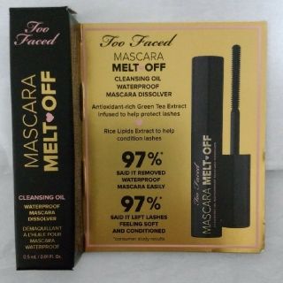 トゥフェイス(Too Faced)のToo Faced MELT OFF マスカラ 新品　ミニサイズ(マスカラ)