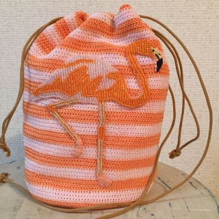 アナザーエディション(ANOTHER EDITION)のMY様専用フラミンゴビーズ刺繍ポシェット(ボディバッグ/ウエストポーチ)