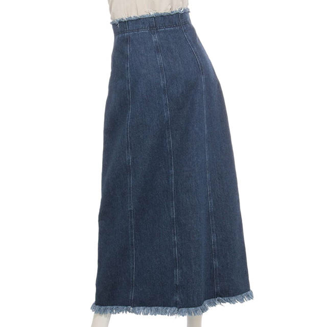 SNIDEL(スナイデル)のsnidel ロングデニムフリンジスカート レディースのスカート(ロングスカート)の商品写真