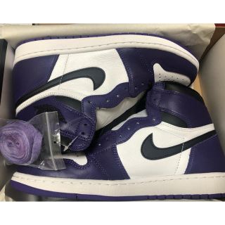 ナイキ(NIKE)のAIRJORDAN 1  RETRO HIGH OG COURT PURPLE(スニーカー)