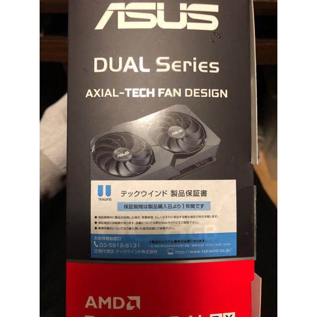 ASUS(エイスース)のASUS DUAL-RX5700-O8G-EVO スマホ/家電/カメラのPC/タブレット(PCパーツ)の商品写真