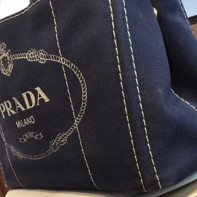 PRADA(プラダ)の＊PRADA＊カナパ＊ネイビー＊S レディースのバッグ(トートバッグ)の商品写真