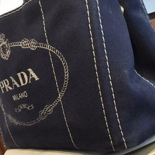 プラダ(PRADA)の＊PRADA＊カナパ＊ネイビー＊S(トートバッグ)