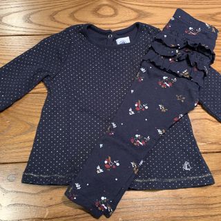 プチバトー(PETIT BATEAU)のプチバトー長袖＆レギンス(シャツ/カットソー)