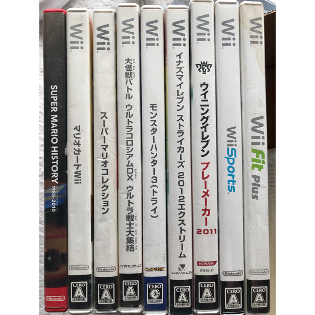 Wii(ウィー)のWii ゲーム9種・リモコン他 エンタメ/ホビーのエンタメ その他(その他)の商品写真