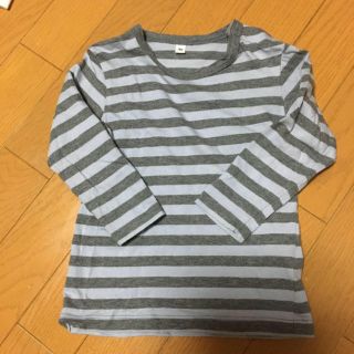 ムジルシリョウヒン(MUJI (無印良品))の無印　ボーダーロンT 90(Tシャツ/カットソー)