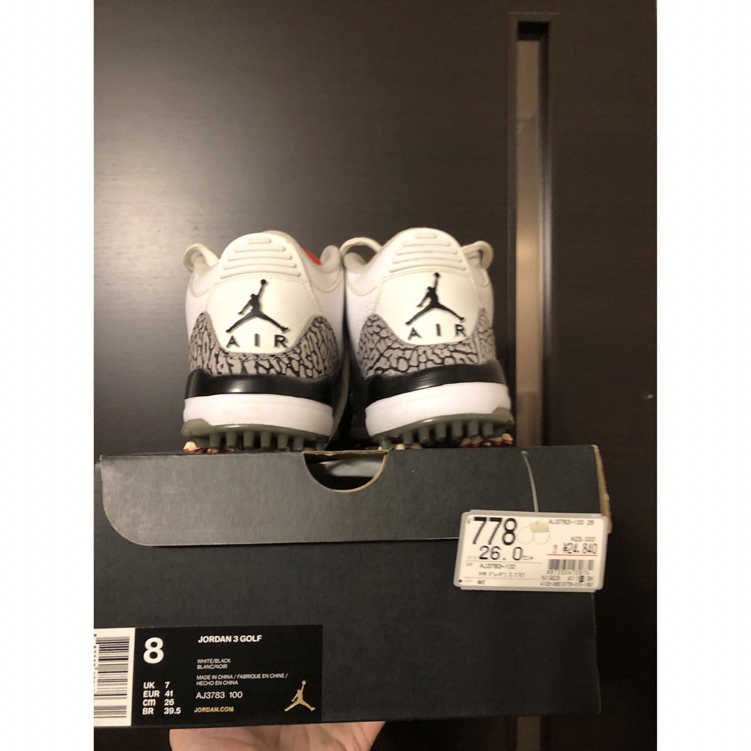 NIKE - nike air jordan 3 golf ナイキ エアジョーダン ゴルフの NIKE - nike air jordan 3 golf ナイキ エアジョーダン ゴルフの