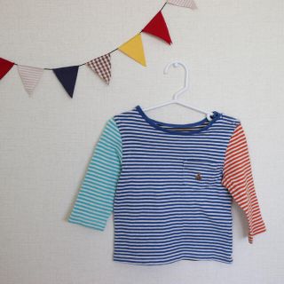 ベビーギャップ(babyGAP)のbabyGAPボーダーロンT80(Ｔシャツ)