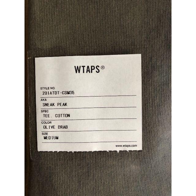 W)taps(ダブルタップス)のM 20SS WTAPS SNEAK PEAK / TEE. COTTON メンズのトップス(Tシャツ/カットソー(七分/長袖))の商品写真