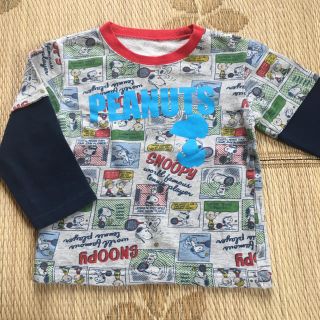 スヌーピー(SNOOPY)の100 ロンT SNOOPY グレー(Tシャツ/カットソー)