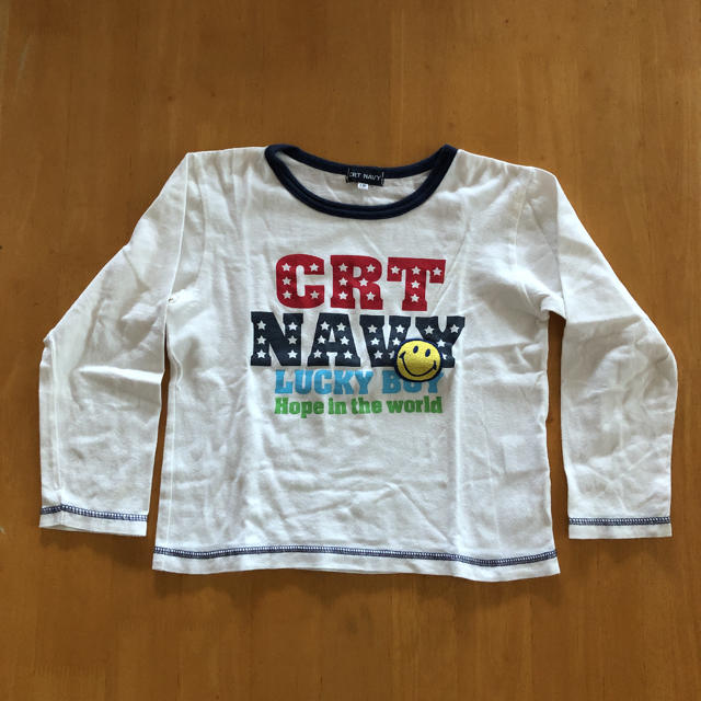 RIO(リオ)のCRT NAVY Rio Group スマイリー ロンT 長袖 Tシャツ 120 キッズ/ベビー/マタニティのキッズ服男の子用(90cm~)(Tシャツ/カットソー)の商品写真