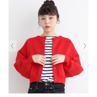 ドットアンドストライプスチャイルドウーマン(Dot&Stripes CHILDWOMAN)の【まーちゃん様 専用】カーディガン ショッキングピンク(カーディガン)