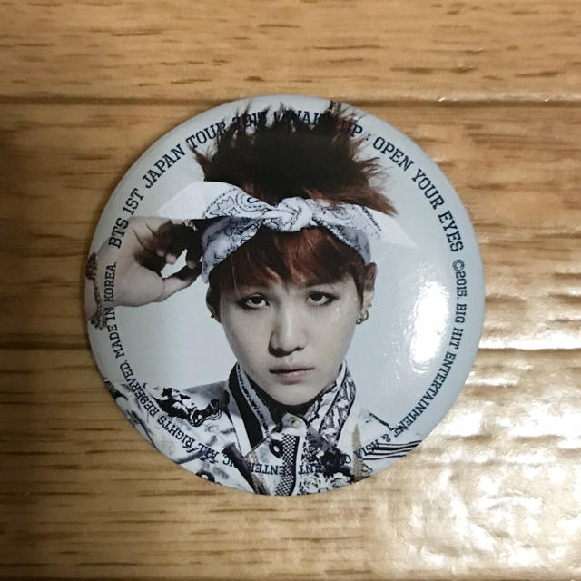 【貴重】BTS 1st JAPAN TOUR2015 缶バッジ SUGA ユンギ