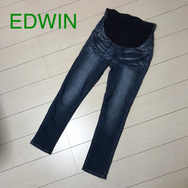 EDWIN(エドウィン)のマタニティ　デニム　EDWIN  犬印本舗 キッズ/ベビー/マタニティのマタニティ(マタニティボトムス)の商品写真