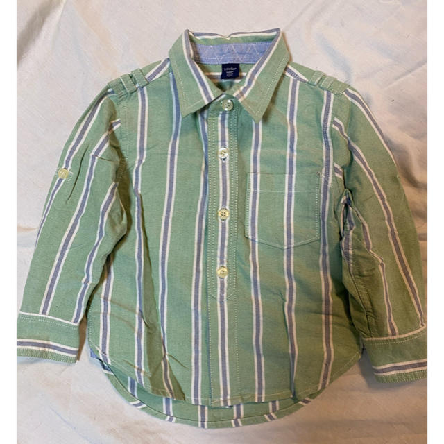 babyGAP(ベビーギャップ)の95  babygap ストライプシャツ キッズ/ベビー/マタニティのキッズ服男の子用(90cm~)(ブラウス)の商品写真