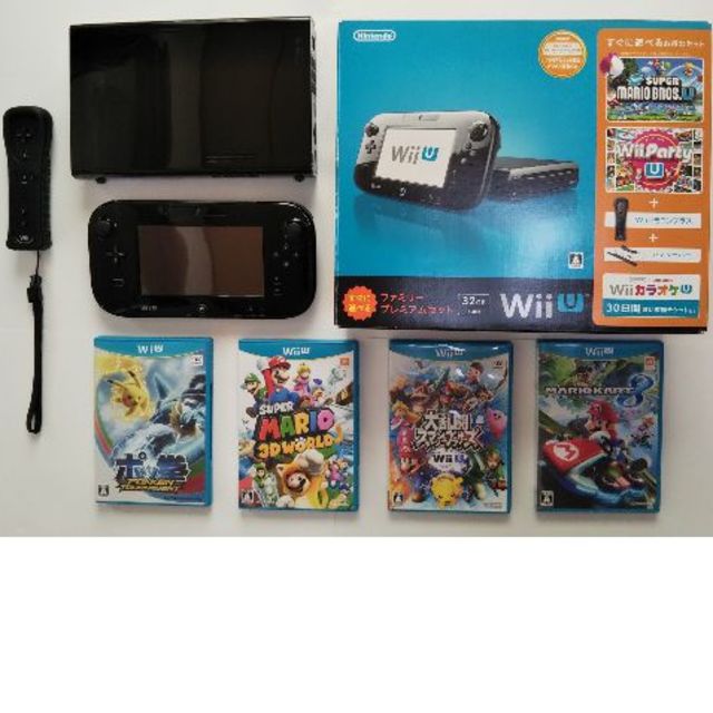 Wii U - Wii U本体+Wii Uソフト6本セット すぐに家族で遊べます！の通販 by さくらショップ｜ウィーユーならラクマ