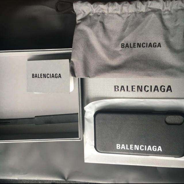 iPhoneX XSケース　BALENCIAGA銀座三越商品状態