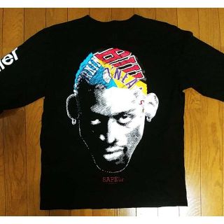 シュプリーム(Supreme)のレア初販 シヴィアトリエXサプール ロンT M 黒(Tシャツ/カットソー(七分/長袖))