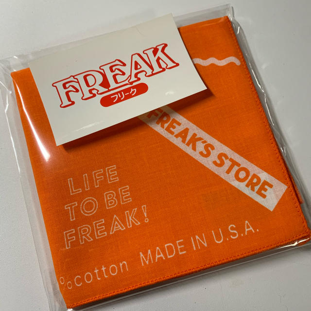 FREAK'S STORE(フリークスストア)のFREAK’s フリークストア　綿100 ハンカチとステッカー レディースのファッション小物(ハンカチ)の商品写真