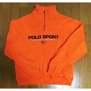 ポロラルフローレン(POLO RALPH LAUREN)の90's POLO SPORT ポロスポーツ ハーフジップスウェット L(スウェット)