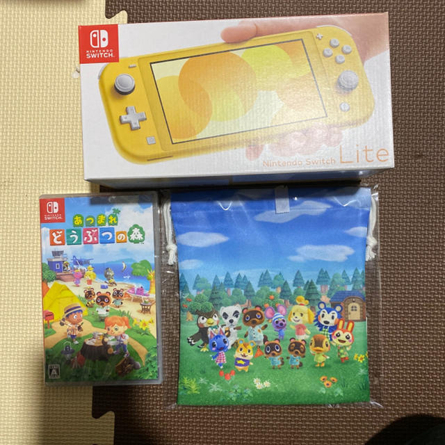 新品 Nintendo Switch Lite イエロー  どうぶつの森 特典付