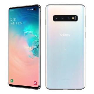 ギャラクシー(Galaxy)のGALAXY S10 プリズムホワイト(スマートフォン本体)