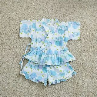 エフオーキッズ(F.O.KIDS)の美品◆　ｱﾌﾟﾚﾚｸｰﾙ　甚平　女の子　110(甚平/浴衣)