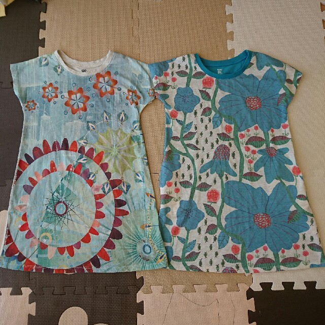 Design Tshirts Store graniph(グラニフ)のグラニフ ワンピース ２枚セット 130 キッズ/ベビー/マタニティのキッズ服女の子用(90cm~)(ワンピース)の商品写真