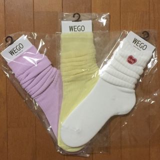 ウィゴー(WEGO)のWEGO くしゅくしゅソックス3足(ソックス)