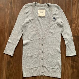 アバクロンビーアンドフィッチ(Abercrombie&Fitch)の最終値下げAbercrombie&Fitch A&F カーディガン七分袖丈グレー(カーディガン)