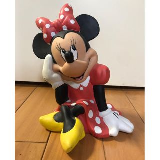 ミニーマウス(ミニーマウス)のDisney Minnie Mouse ディズニーミニーマウス 貯金箱ソフビ人形(キャラクターグッズ)