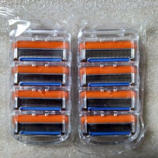 ♪ジレット フュージョン 互換品 替刃 8個(2袋×4個) orange Gil(カミソリ)