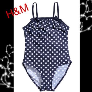 エイチアンドエム(H&M)の☀︎H&M 110-115cm水玉ワンピース水着(水着)