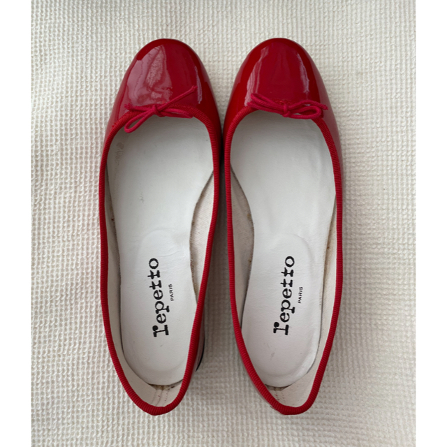 repetto】バレエシューズ 赤-