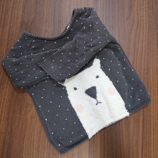 NEXT(ネクスト)のnextbaby くまさんセーター キッズ/ベビー/マタニティのキッズ服女の子用(90cm~)(ニット)の商品写真