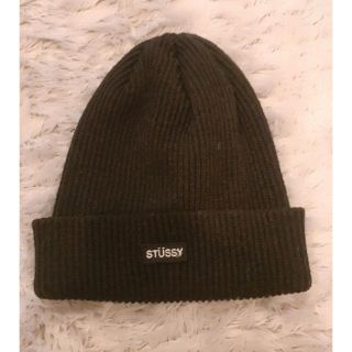 ステューシー(STUSSY)のStussy ニット帽　ブラック(ニット帽/ビーニー)