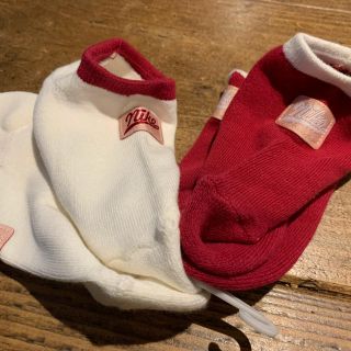 ナイキ(NIKE)のナイキ　白&濃いピンク　2足組ソックス　20cmくらい(靴下/タイツ)