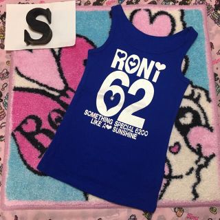 ロニィ(RONI)の新品★サンプルRONI★ブルータンクトップ★S(Tシャツ/カットソー)