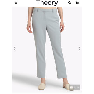 セオリー(theory)のTheory♦︎セオリー♦︎今期クロップド丈パンツ　ライトブルー(クロップドパンツ)