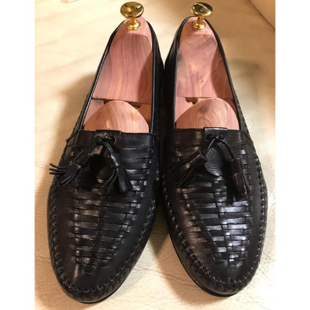 美品⭐️イタリア名門 Santoni タッセルローファー ブラック