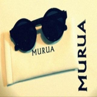 ムルーア(MURUA)のMURUA 丸めがね♡ ケース付(サングラス/メガネ)