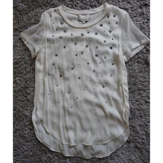 スリーワンフィリップリム(3.1 Phillip Lim)の3.1 phillip lim フィリップリム　ビジュー　Tシャツ　ブラウス(シャツ/ブラウス(半袖/袖なし))