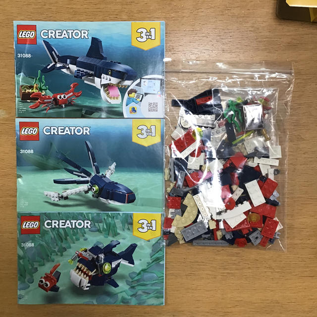 Lego(レゴ)のLEGO CRETOR 31088 深海生物 キッズ/ベビー/マタニティのおもちゃ(積み木/ブロック)の商品写真