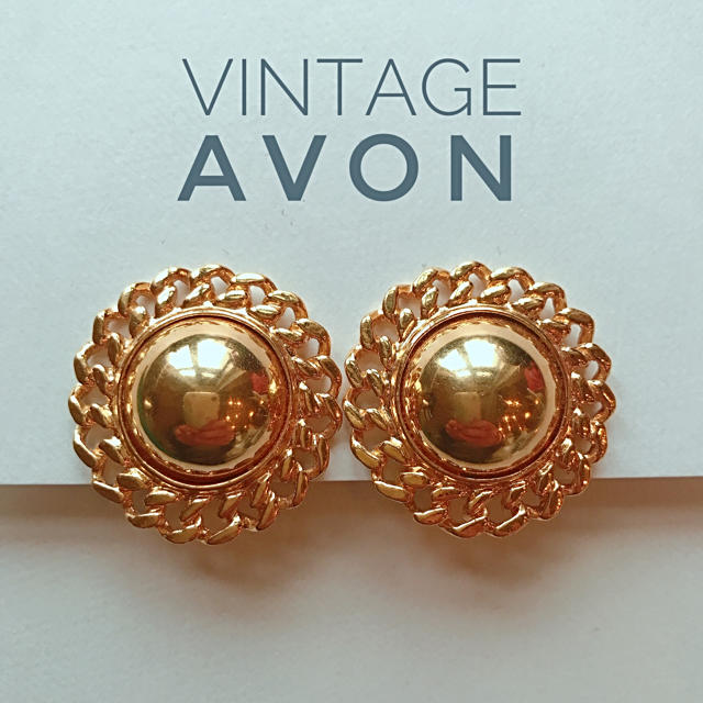 AVON(エイボン)のvintage AVON ゴールドチェーンイヤリング レディースのアクセサリー(イヤリング)の商品写真