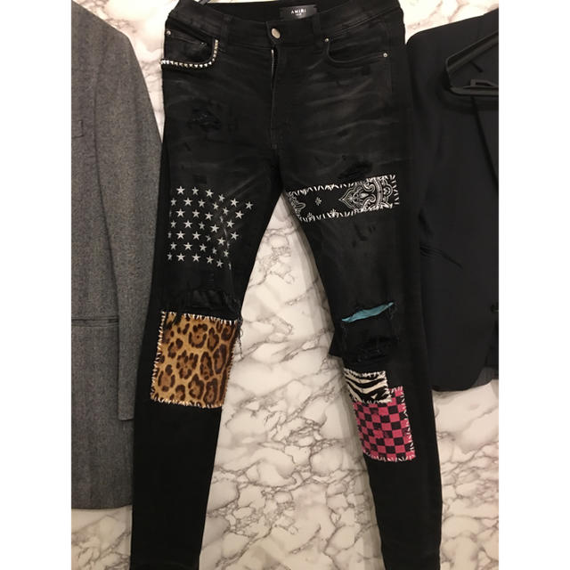 AMIRI BLACK ART PATCH JEANS 29